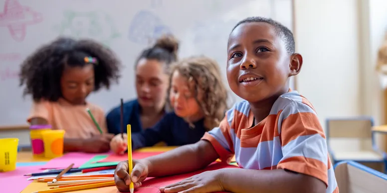 Children in a classroom setting