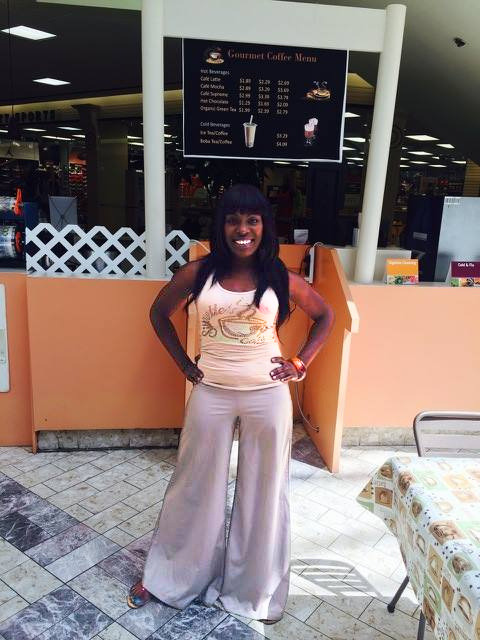 Marsha Kerr Talley at the original Silhouette's Café in Texas