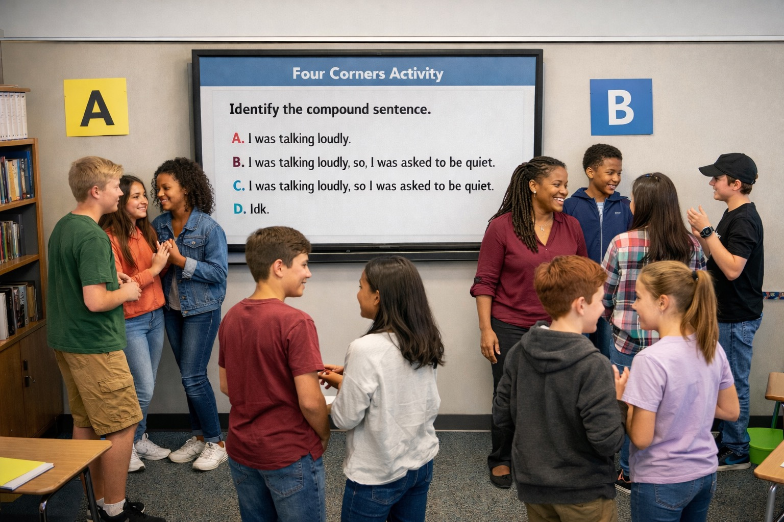 Four Corners classroom activity